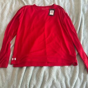 Under Armour red long sleeve SM t shirt